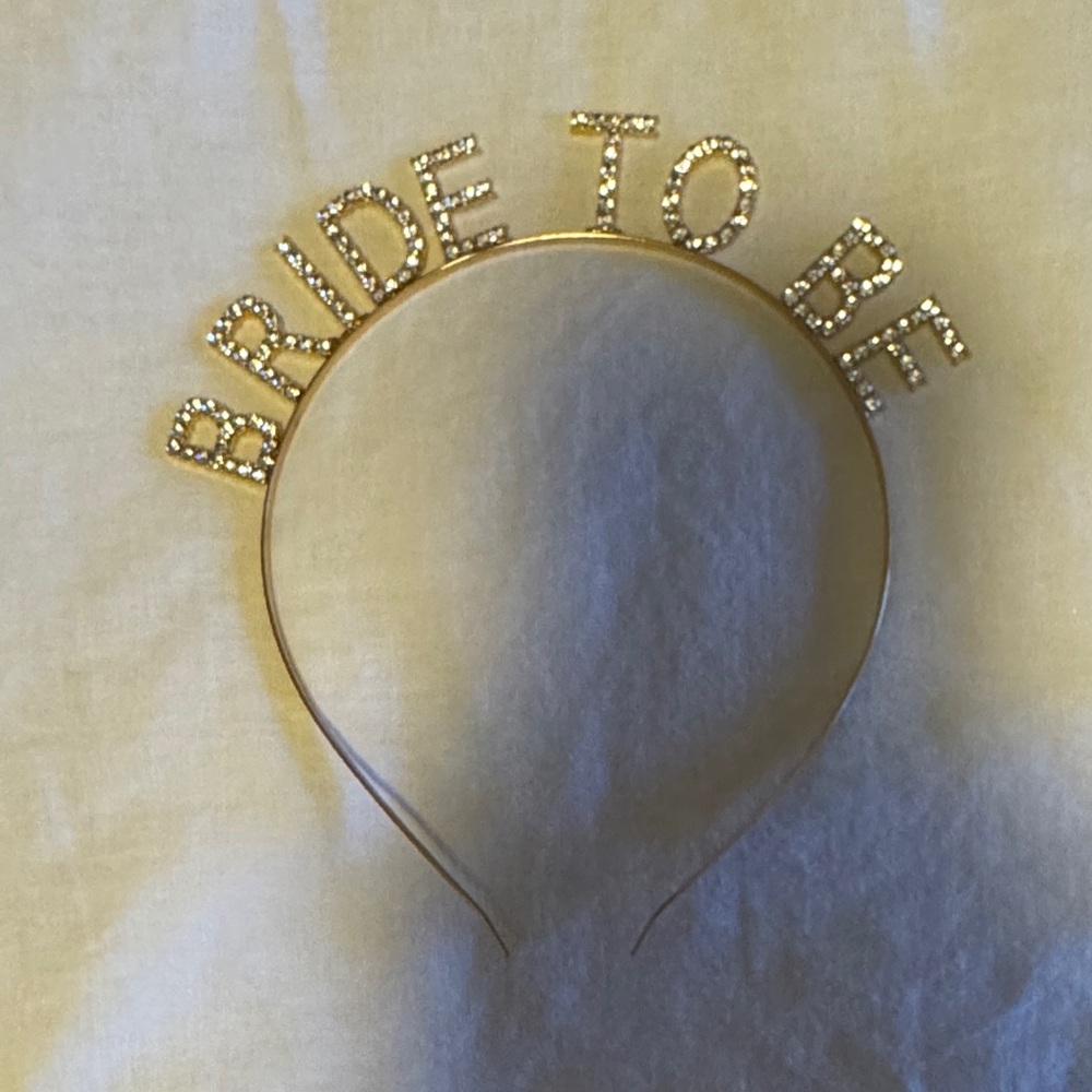 Gold 'Bride To Be' Headband